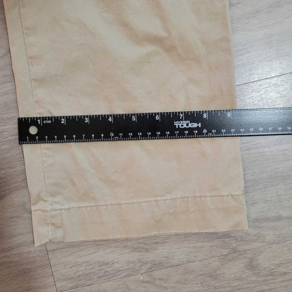 Polo Ralph Lauren Bedford Chino Pants Mens 40x31.5 Khaki Tan Flat Front Cotton